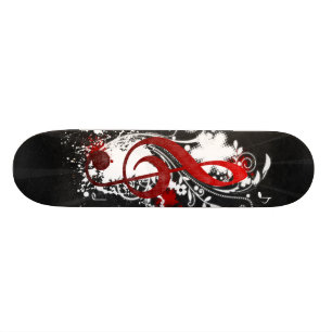 Cooler Musiknoten punktierte Skateboard