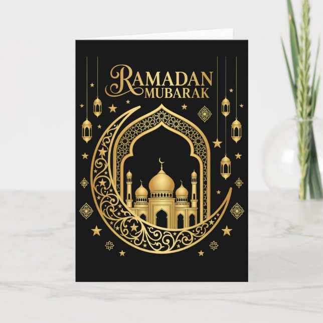 Cooler Muslim-Ramadan-Gebet-Glaube-Anbetung Karte (Vorderseite)