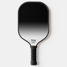 Cooler Name des benutzerdefinierten Schwarzen Ombr Pickleball Schläger