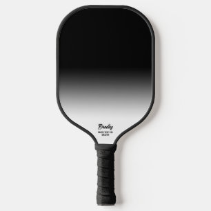 Cooler Name des benutzerdefinierten Schwarzen Ombr Pickleball Schläger