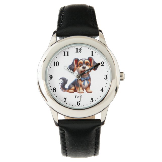 Cooler Name des Dogs Armbanduhr (Vorderseite)