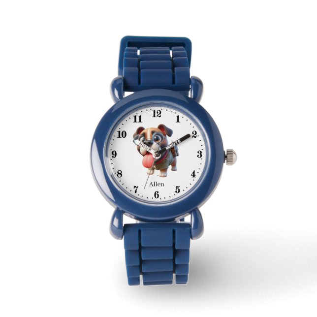 Cooler Name des Dogs Armbanduhr (Vorderseite)