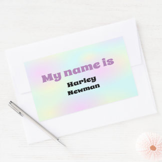 Cooler Name des Tieres Rechteckiger Aufkleber