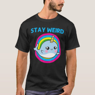 Cooler Narwal für Männer Frauen Regenbogen-Zahn Me T-Shirt