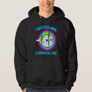 Cooler Narwhal für Männer Frauen Rainbow Tusk Sea  Hoodie