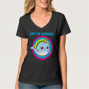 Cooler Narwhal für Männer Frauen Rainbow Tusk Sea T-Shirt