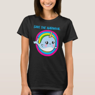 Cooler Narwhal für Männer Frauen Rainbow Tusk Sea  T-Shirt