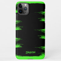 Cooler Neon Green Brush Stroke Hintergrund individ