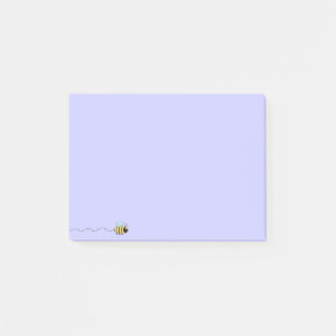 Cooler niedlicher BienenCartoon lila Post-it-Notiz Post-it Klebezettel