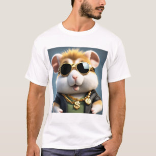 Cooler, Niedlicher und fließender Hamster T-Shirt