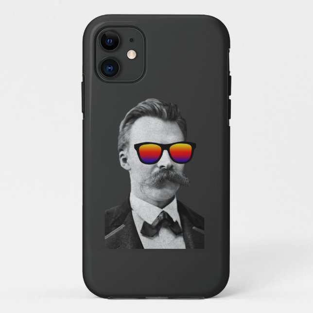 Cooler Nietzsche mit Sonnenbrille Case-Mate iPhone Hülle (Rückseite)