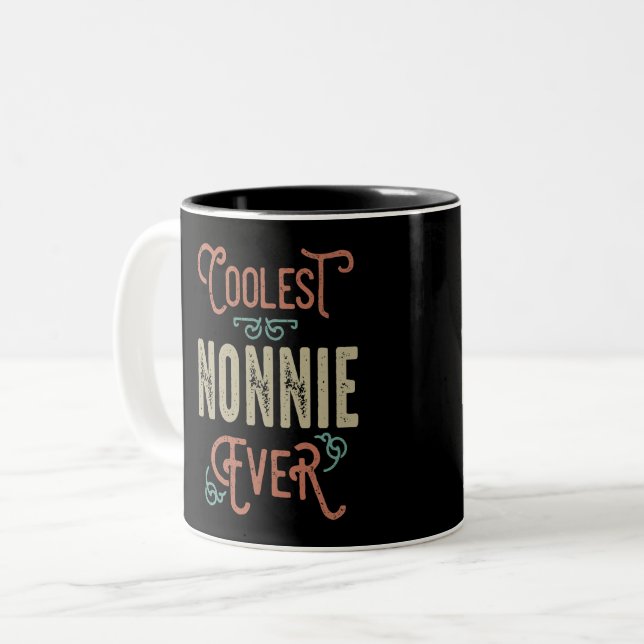 Cooler Nonnie je Zweifarbige Tasse (Vorderseite Links)