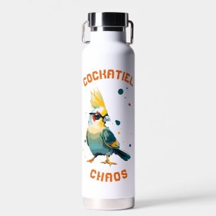 Cooler Nymphensittich Gelb Türkis Orange  Trinkflasche