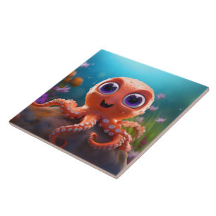 Cooler Oktopus Behalte oder entwirft eigene Fliese