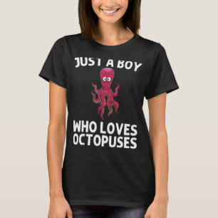 Cooler Oktopus für Jungen Kinder Meeresbiologie T-Shirt