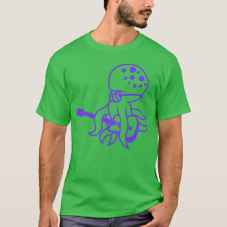 Cooler Oktopus Kraken Tintenfisch spielt Gitarre G T-Shirt