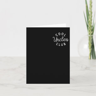 Cooler Onkel Club Bester Onkel überhaupt Lustige T Karte