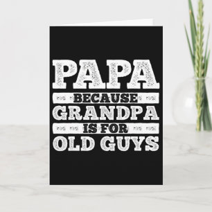 Cooler Opa Art für Männer Großvater Papa Eltern F Karte