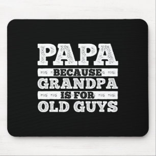 Cooler Opa Art für Männer Großvater Papa Eltern F Mousepad