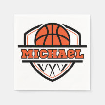 Cooler Orangenschwarzer Basketball