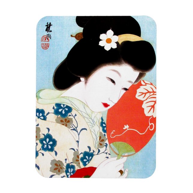 Cooler orientalischer japanischer Klassiker Magnet (Vertikal)