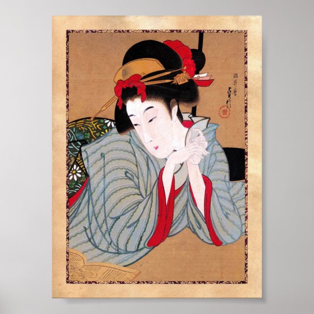 Cooler orientalischer japanischer Klassiker Poster (Vorne)