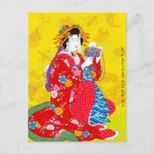 Cooler orientalischer japanischer Klassiker Postkarte