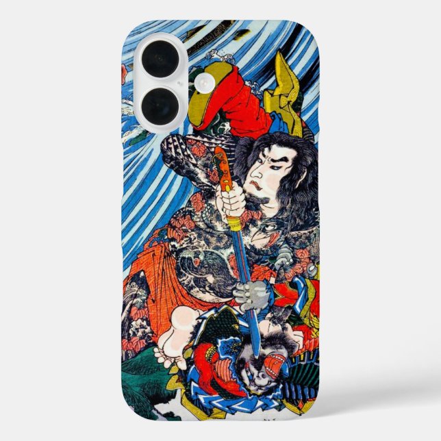 Cooler orientalischer japanischer Legendär Hero Sa iPhone 16 Hülle (Rückseite)