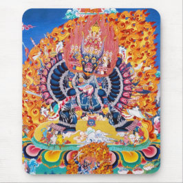 Cooler orientalischer Tangka Yamantaka Todesgott T Mousepad