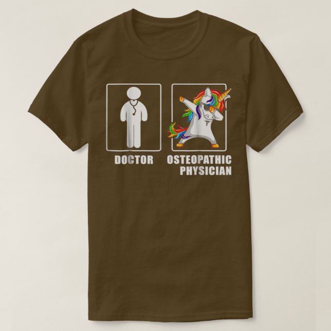 Cooler Osteopathischer Arzt Männer Unicorn Funny T-Shirt (Design vorne)