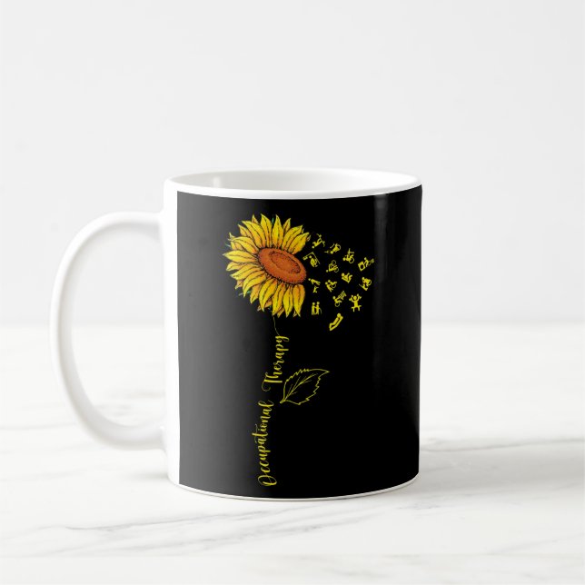 Cooler OTA-Therapeut für Sonnenblumen Kaffeetasse (Links)