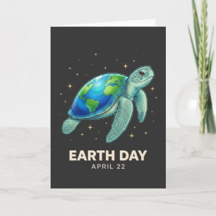 Cooler Ozeanliebhaber Erdentag 22. April Schildkrö Karte