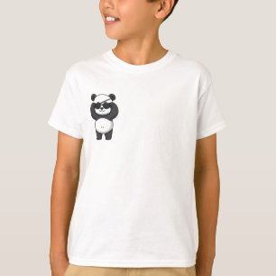 Cooler Panda-Pirat-Kinder T-Shirt