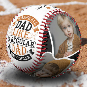Cooler Papa 4 Foto-Collage Vater-Geschenk Baseball