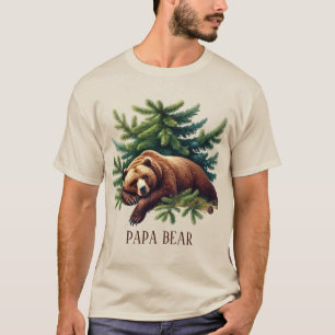 Cooler Papa-Bär individuell anpassbar T-Shirt