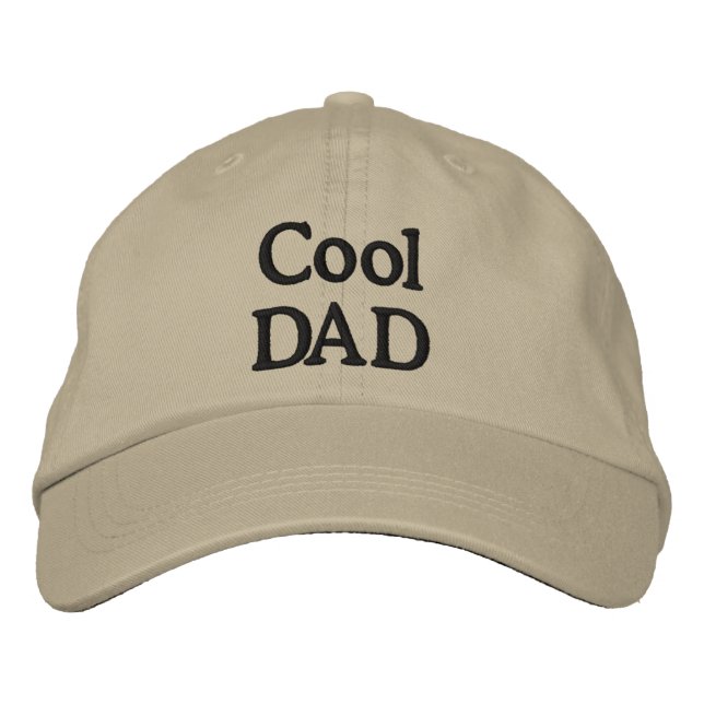 Cooler Papa bestickt Bestickte Baseballkappe (Vorderseite)
