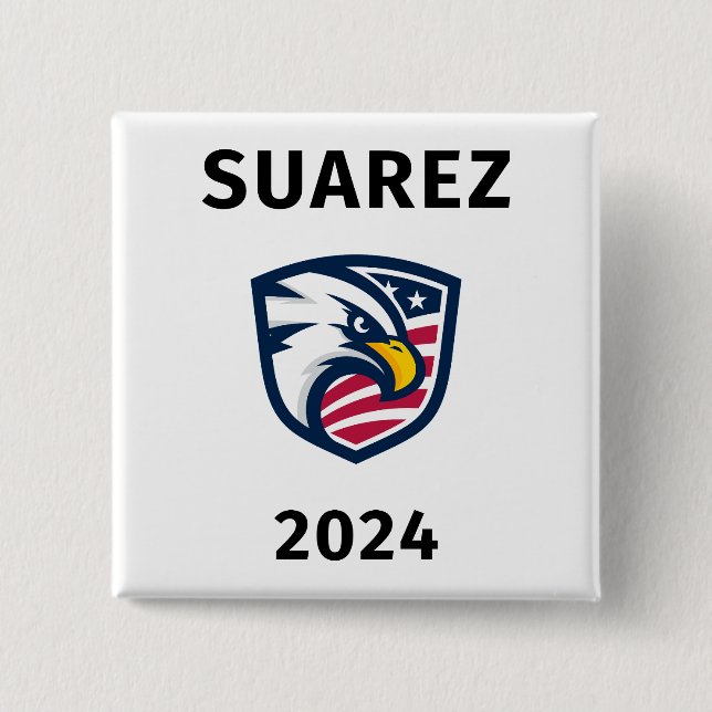 Cooler Patrioter Francis Suarez 2024 Eagle Button (Vorderseite)