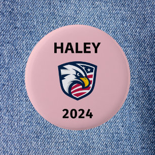 Cooler Patriotiker Nikki Haley 2024 Election Eagle Button