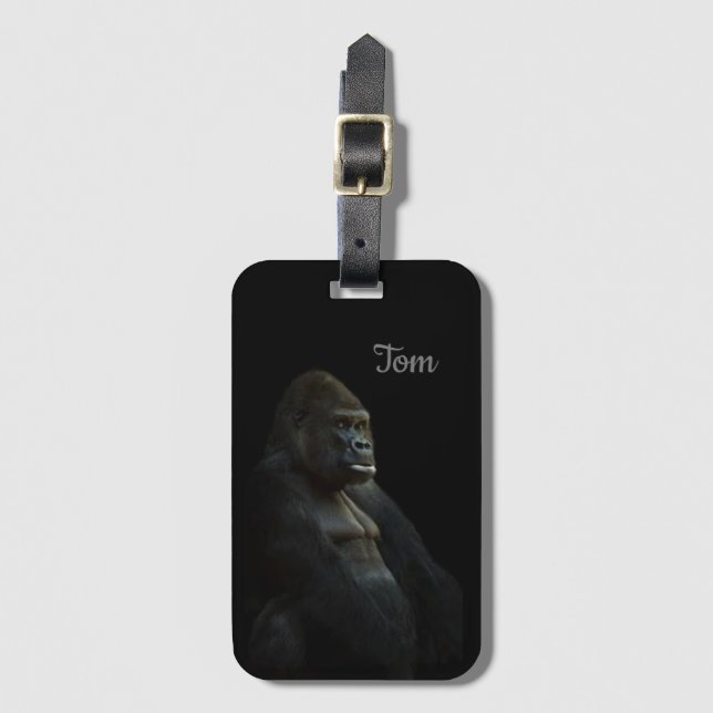 Cooler perfekter Großer Schwarzaffe  Gepäckanhänger (Vorderseite Vertikal)