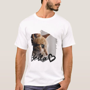 Cooler Personalisierter Name und Foto für Ihr Haus T-Shirt