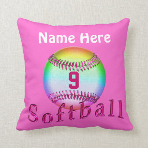 Cooler personalisierter Softball Pillows NAMEN und Kissen