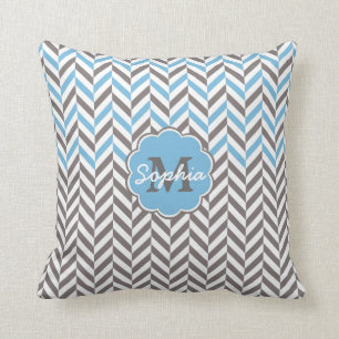 Cooler phantastischer, trendiger Monogramm-Herring Kissen