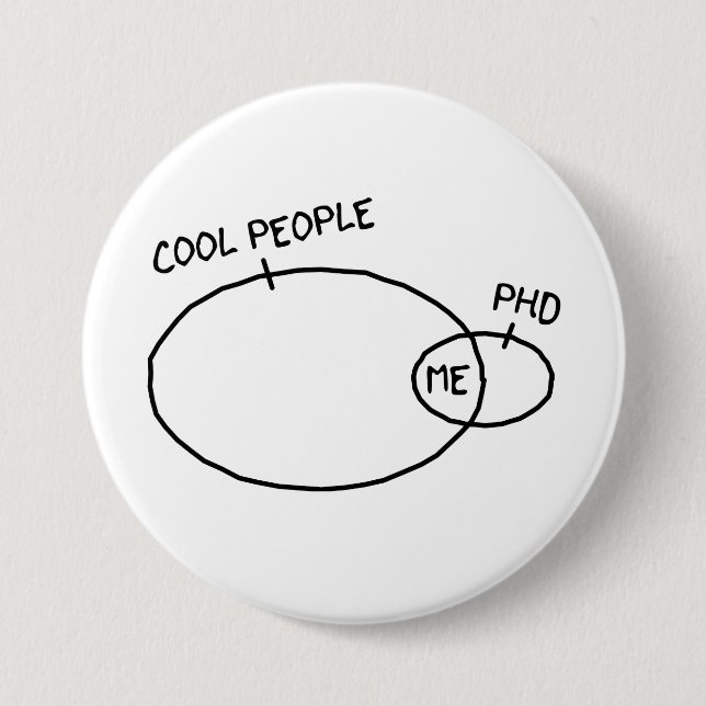 Cooler PhD-Knopf Button (Vorderseite)