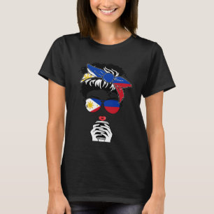 Cooler philippinischer Kaffee Mama Mädchen Tante P T-Shirt