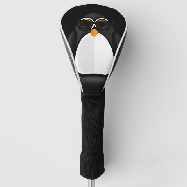 Cooler Pinguin Golf Headcover (Vorderseite)