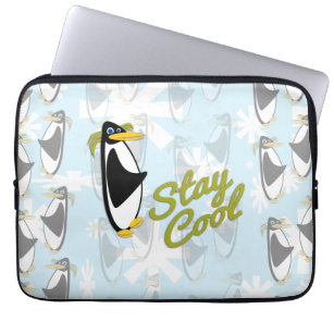 Cooler Pinguinstil bleibe Laptopschutzhülle