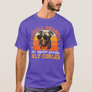 Cooler Pitbull-Opa Pitbull-Großvater Pittie Opa T-Shirt