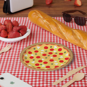 Cooler Pizza-Party Kindergeburtstag Pappteller