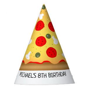 Cooler Pizza-Party Kindergeburtstag Partyhütchen