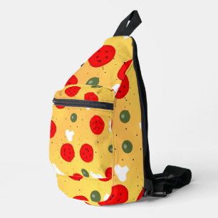 Cooler Pizzapepperoni-Pilz Crossbody Bag